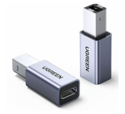 Slika izdelka: Ugreen adapter USB-C ženski na USB-B - srebrn 1kos