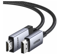 Slika izdelka: UGREEN DisplayPort na HDMI kabel 4K@60Hz HDR Active DP 1.2 v HDMI 2.0, 1M