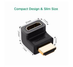Slika izdelka: Ugreen HDMI M na Ž Adapter kotni - polybag
