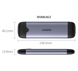 Slika izdelka: Ugreen USB-C in USB-A ohišje za M.2 NVMe SSD M-Key - box