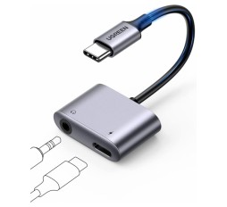 Slika izdelka: Ugreen USB C na 3,5mm adapter za slušalke in polnjenje 2 v 1