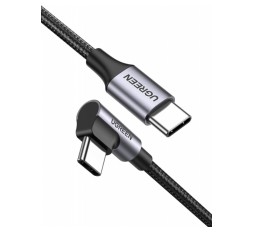 Slika izdelka:  Ugreen USB-C na kotni USB-C kabel 60W 2M