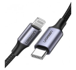 Slika izdelka: UGREEN USB-C na Lightning kabel 1,5m, Mfi certifikat - box