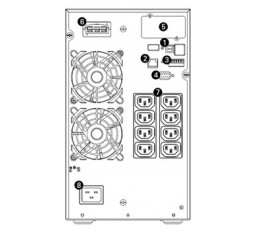 Slika izdelka: UPS SOCOMEC ITyS 2000VA, 2000W, On-line, sinusni signal, USB, LCD