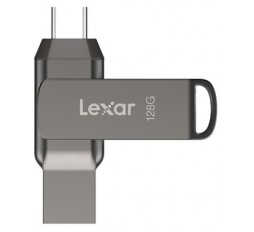 Slika izdelka: USB ključek Lexar JumpDrive Dual Drive D400, 128GB, USB 3.1 Type-C, 130 MB/s