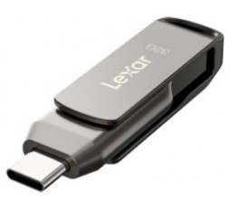 Slika izdelka: USB ključek Lexar JumpDrive Dual D400, 32GB USB 3.1 Type-C, 100 MB/s