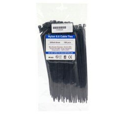 Slika izdelka: GW vezice 200x4,8mm črne UV pak/100 k20048-0002