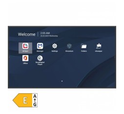 Slika izdelka: VIEWSONIC CDE7514-2C 75" (190,5cm) 4K TFT HDMI/WiFi ProAV 24/7 AND14 zvočniki brezžični informacijski monitor