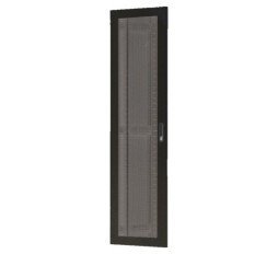 Slika izdelka: Toten vrata perforirana 42U širine 600mm za kabinet črna