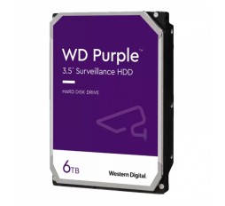 Slika izdelka: WD Purple 6TB Surveillance 3,5" SATA3 256MB 5400rpm (WD64PURZ) trdi disk