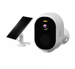 Slika izdelka: WOOX R4252 Smart WiFi FHD 1080p zunanja brezžična baterijska solarni panel bela nadzorna kamera