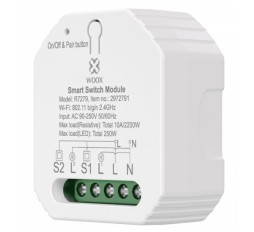 Slika izdelka: WOOX R7279 Smart WiFi vgradno 2-kanalno pametno stikalo