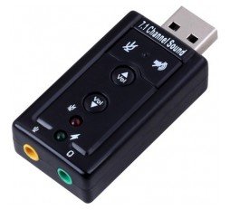 Slika izdelka: Zvočna kartica, USB, Virtual 7.1 3D, Ewent EW3762