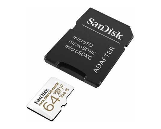 SanDisk MAX ENDURANCE microSDXC 64GB + SD Adapter - SDSQQVR-064G-GN6IA ...